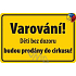 Nekupto Humorná cedulka Varování! Děti bez dozoru 15x10 cm 1 kus