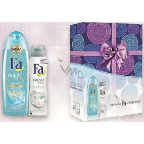 Fa Magic Blue Lotus sprchový gel 250 ml + Fa Fresh & Dry lotus Flower deodorant sprej pro ženy 150 ml, kosmetická sada Fa Magic Blue Lotus sprchový gel 250 ml + Fa Fresh & Dry lotus Flower deodorant sprej pro ženy 150 ml, kosmetická sada