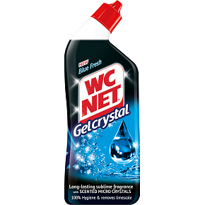 WC NET Gel Crystal Niebieski Świeży Żel WC, 750 ml
