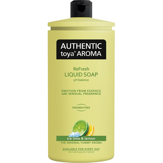 Autentyczne Toya Aroma Ice Lime & Lemon płynne mydło uzupełniające 600 ml