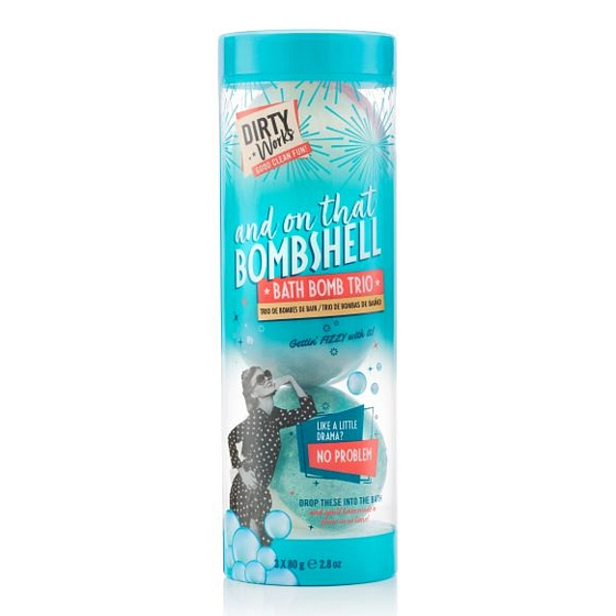 Dirty Works Bombshell šumivá koule do koupele 3 x 80 g