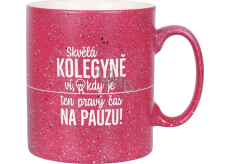 Albi Kameninowy kubek Dla koleżanki malinowy 570 ml
