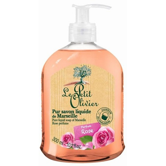 Le Petit Olivier Růže tekuté mýdlo dávkovač 300 ml