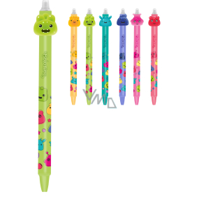 Długopis gumowy Colorino Jelly Heads zielony, niebieski wkład 0,5 mm Długopis gumowy Colorino Jelly Heads zielony, niebieski wkład 0,5 mm