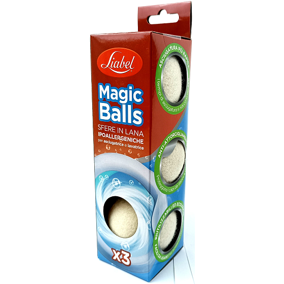Liabel Magic Balls wełniane kule do suszarki i pralki 3 sztuki