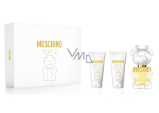 Moschino Toy 2 woda perfumowana dla kobiet 50 ml + mleczko do ciała 50 ml + żel pod prysznic 50 ml, zestaw prezentowy dla kobiet