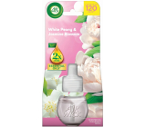 Air Wick Essential Oils White Peony & Jasmine Blossom - Piwonia i kwiat jaśminu elektrický osvěžovač náhradní náplň 19 ml