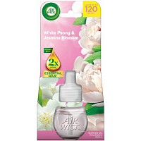 Air Wick Essential Oils White Peony & Jasmine Blossom - Piwonia i kwiat jaśminu elektrický osvěžovač náhradní náplň 19 ml