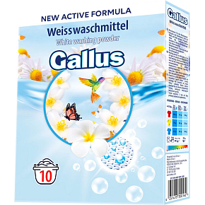 Gallus proszek do prania White, 10 dawek, 650 g