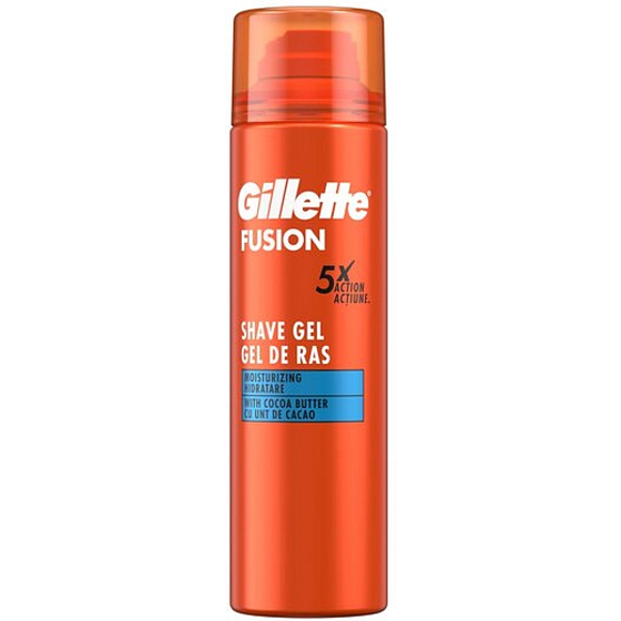 Gillette Fusion Ultra Nawilżający żel do golenia dla mężczyzn 200 ml