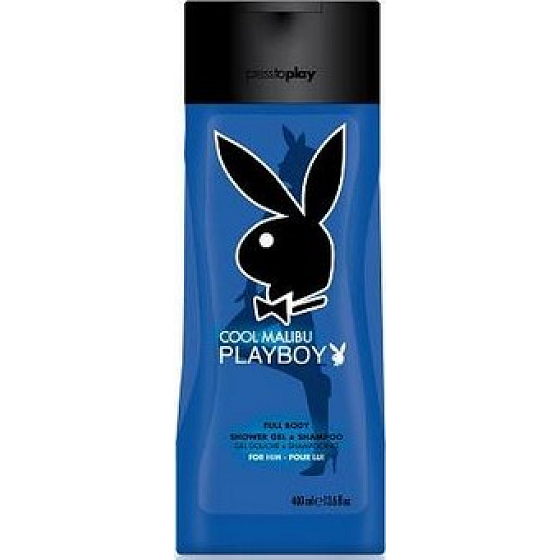 Playboy Malibu Cool Blue 2v1 sprchový gel a šampon pro muže 250 ml