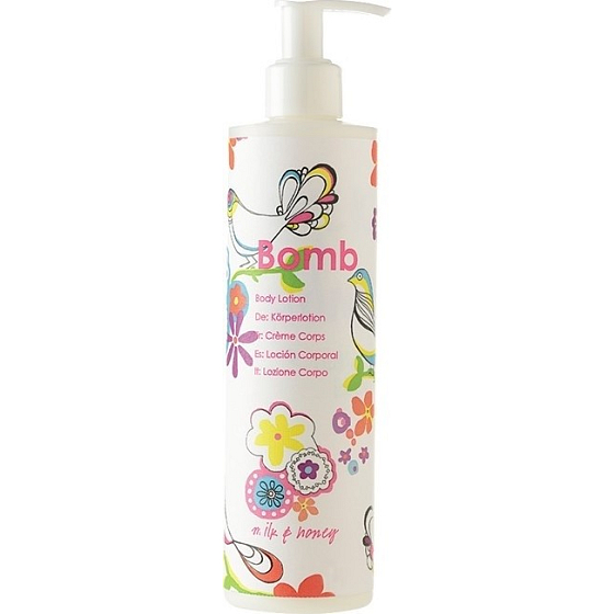 Bomb Cosmetics Mléko a Med - Milk and Honey Tělové mléko s dávkovačem 300 ml