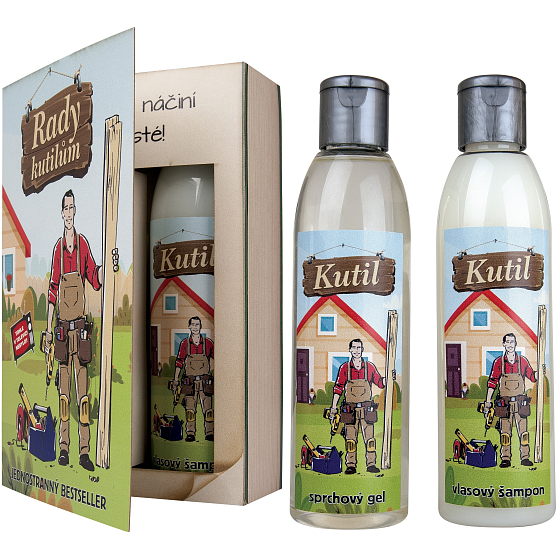 Bohemia Gifts Książka Rady dla majsterkowiczów żel pod prysznic 200 ml + szampon do włosów 200 ml, zestaw kosmetyków