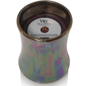 WoodWick Floral Nights Dark Poppy - Vlčí mák vonná svíčka s dřevěným knotem a víčkem sklo střední 275 g Limited 2019