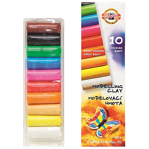 Koh-i-Noor Modelina szkolna Motyl 10 kolorów po 20 g