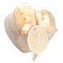 Salsa Collection Fleur Rose květy růží do koupele Oranžové 3 x 4 g