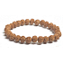 Elastyczny bransoletka Rudraksha z naturalnego nasiona, kulka 8 mm / 16 - 17 cm