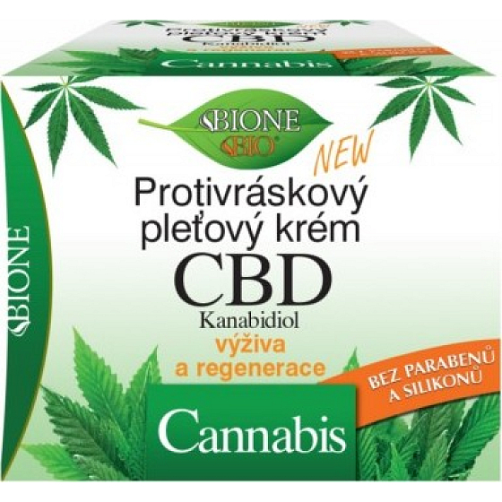 Bione Cosmetics CBD Kanabidiol przeciwzmarszczkowy krem do twarzy 51 ml