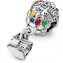 Charm Srebrna 925 Disney Dom w Chmurach - Latający Dom z Balonami, koralik na bransoletkę