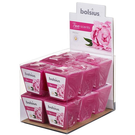 Bolsius Aromatic True Scents Peony - Pivoňka votivní vonná svíčka 48 mm 1 kus