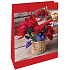 Nekupto Torba prezentowa 32,5 x 26 x 13 cm Tulipany w koszyku
