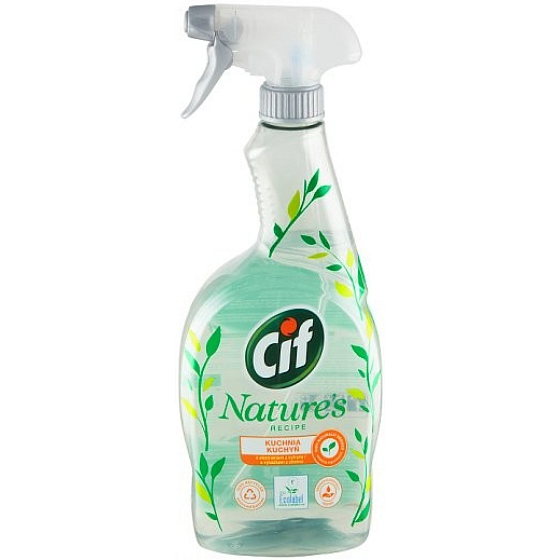 Cif Kuchyně Nature Eco čisticí prostředek na nečistoty v kuchyni 750 ml rozprašovač