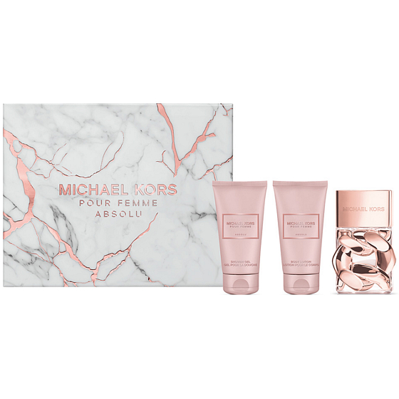 Michael Kors Pour Femme Absolu parfémovaná voda 50 ml + tělové mléko 50 ml + sprchový gel 50 ml, dárková sada pro muže