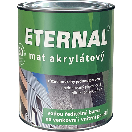 Eternal mat akrylátowy uniwersalny kolor do drewna metal beton, 05 żółty, 700 g