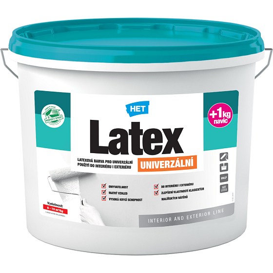 Het Latex uniwersalny, biały, 5+1 kg