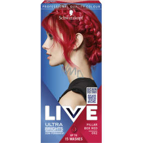 Schwarzkopf Live Ultra Brights farba do włosów Pasjonat czerwień 092
