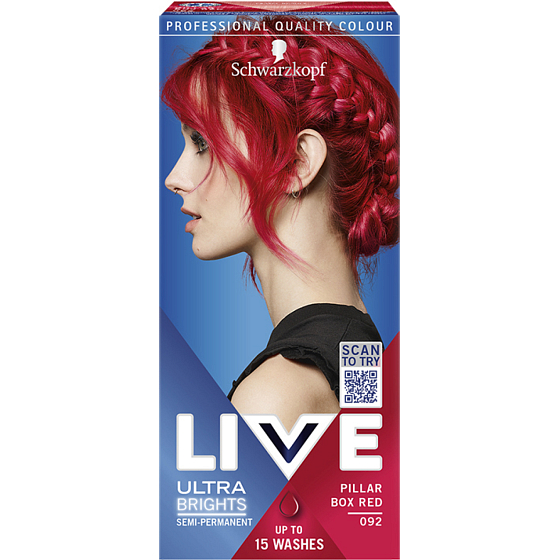 Schwarzkopf Live Ultra Brights farba do włosów Pasjonat czerwień 092
