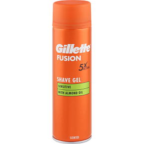 Gillette Fusion Sensitive żel do golenia wrażliwa skóra dla mężczyzn 200 ml