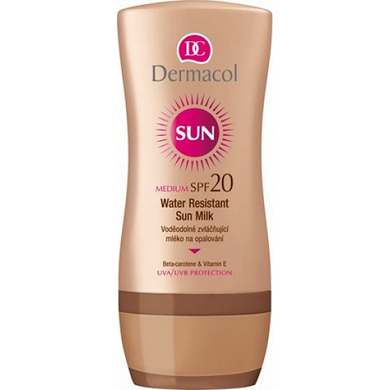 Dermacol Sun Milk SPF20 voděodolné zvláčňující mléko na opalování 200 ml