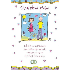 Albi Hrací přání do obálky K svatbě Od rande ke svatbě Valčíček Brontosauři 14,8 x 21 cm