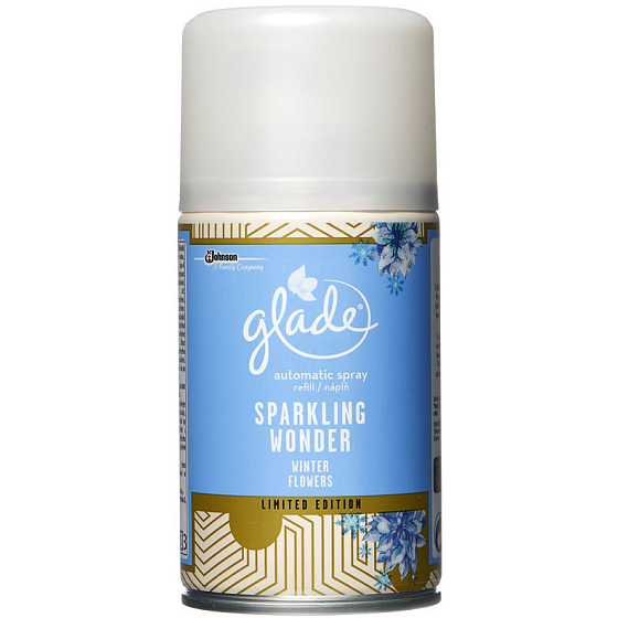 Glade Sparkling Wonder Winter Flowers automatický osvěžovač vzduchu náhradní náplň 269 ml