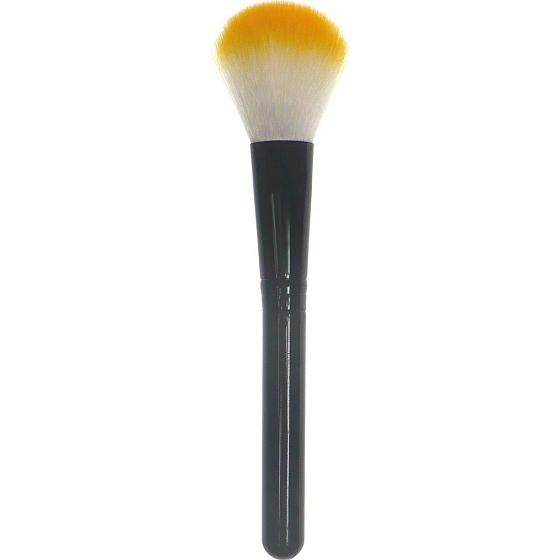 Kosmetický štětec na tvářenku bílo-žlutý 15 cm