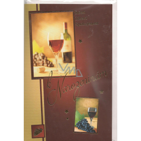 Nekupto Přání k narozeninám těstí, zdraví, spokojenost 136 x 210 mm