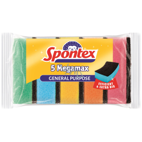 Spontex Megamax gąbki do naczyń 5 sztuk