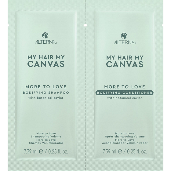 Alterna My Hair My Canvas More To Love objemový šampon a objemový kondicionér na vlasy 2 x 7,39 ml, duopack