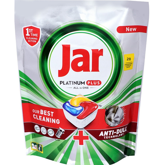 Jar Platinum Plus kapsle do myčky nádobí 28 kusů