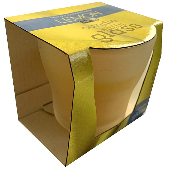 Admit Satin Glass Lemon - Citron vonná svíčka ve skle 75 g