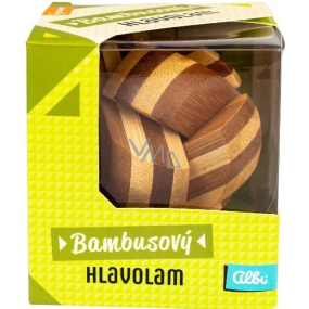 Albi Mozkovna Bambusový hlavolam Koule 8,2 x 8,2 x 9 cm
