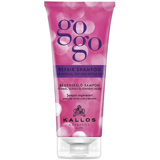 Kallos Gogo Repair regenerujący szampon do włosów normalnych, suchych i łamliwych 200 ml