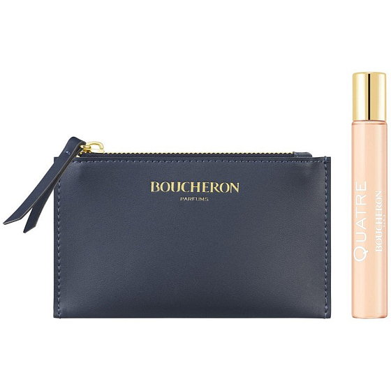 Boucheron Quatre parfémovaná voda sprej 7,5 ml + cestovní peněženka, dárková sada pro ženy