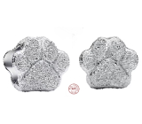 Charm Sterlingové stříbro 925 Tlapička lásky - amulet věrnosti a oddanosti, korálek na náramek zvíře