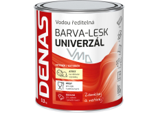 DENAS UNIVERZÁL-LESK vrchní barva na dřevo, kov a beton, 0530 zelená, 700 g