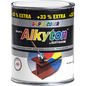 Dupli-Color Alkyton Lesk, samoprimująca farba na rdzę, Ral 9003 sygnalna biała, 1 l Dupli-Color Alkyton Lesk, samoprimująca farba na rdzę, Ral 9003 sygnalna biała, 1 l