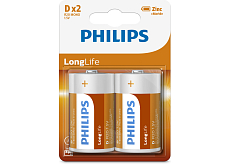 Baterie Philips Longlife 2 szt. D R20 mono 1,5V