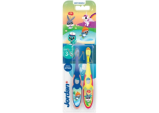 Jordan Step by Step dětský zubní kartáček, ve věku 3-5 let, 2 ks
