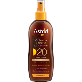 Astrid Sun OF 20 olej do opalování w sprayu, 200 ml